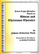Seven Organ Preludes Based on Advent and Christmas Chorales piano sheet music cover